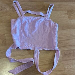 Anthropologie Light Pink Cotton Top